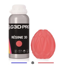 Résine 3D G3D PRO® Standard Translucide Rouge 500g
