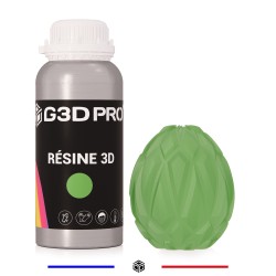 Résine 3D G3D PRO® Standard Translucide Vert 500g