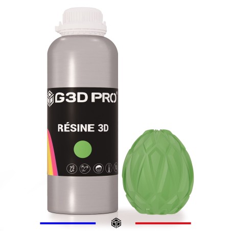 Résine 3D G3D PRO® Standard Translucide Vert 1kg