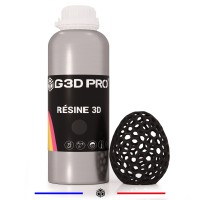 Résine 3D Lavable à l'eau G3D PRO® 1kg Noir