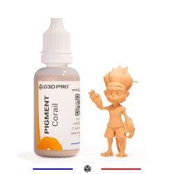 Pigment G3D PRO® pour Résine 3D 10g Corail