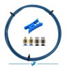 Pack 2 Coupe tube, Connecteurs pneumatiques PC4-M6 et  2 PC4-M10 Tube PTFE 1.75mm Capricorn® 1,9x4mm Bleu 1m