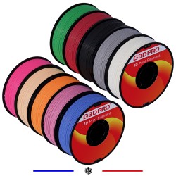 Pack 10 filaments 3D Mystères PLA G3D PRO® 1.75MM 1 Kg - Grossiste 3D