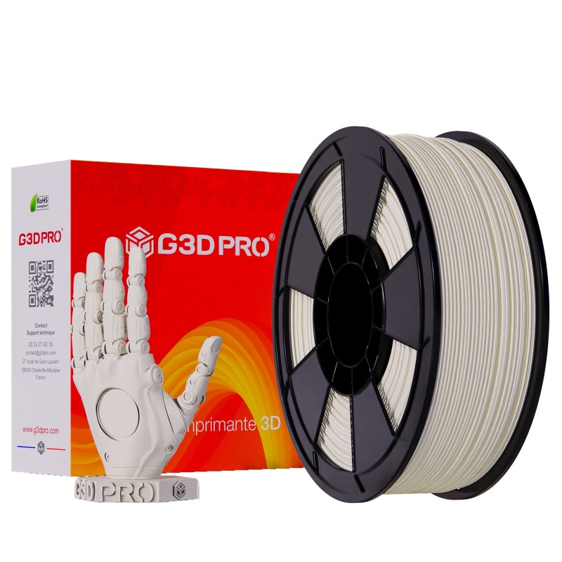 Fil 3D ABS 1 Kg 2.85 mm Blanc