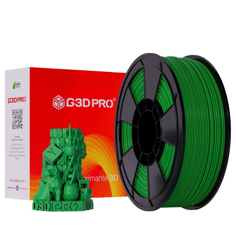 Fil 3D PLA 1 Kg 1.75 mm Vert