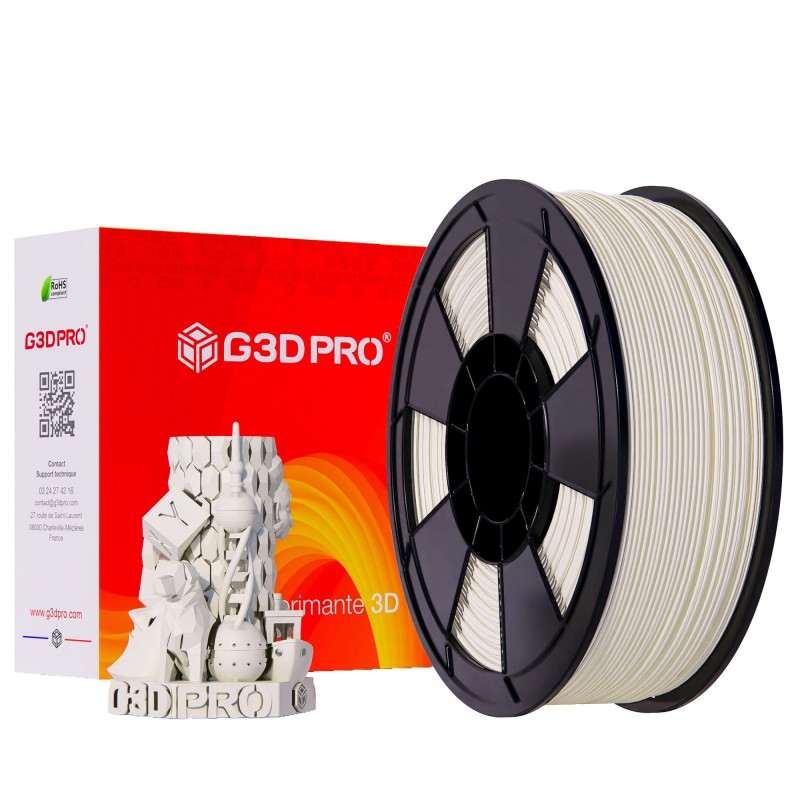 Fil 3D 1 Kg PLA 2.85 mm Blanc