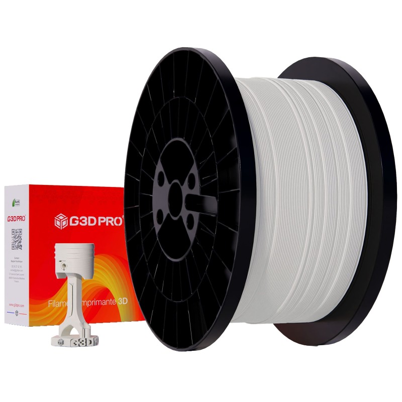 Filament 3D PETG 5 Kg Blanc 1.75 mm