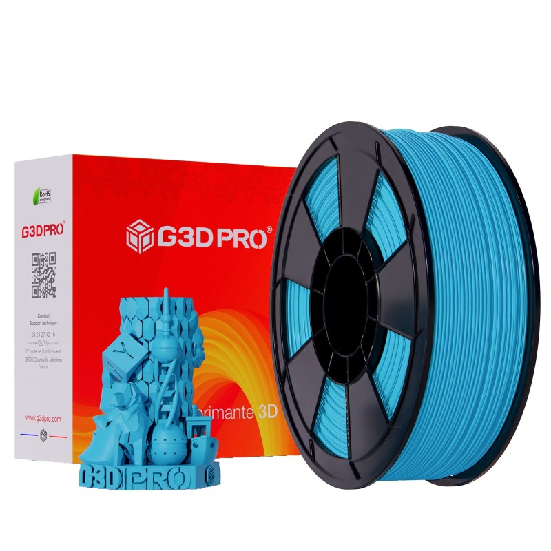 Fil 3D PLA 1 Kg 1.75 mm Cyan