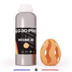 Résine 3D Céramique G3D PRO couleur coraïl 1kg - Résistance mécanique