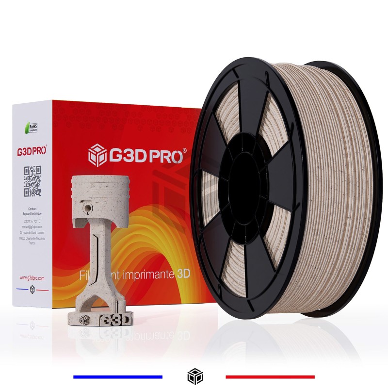 Filament 3D PETG G3D PRO® 1 Kg 1.75 mm Stone Pierre