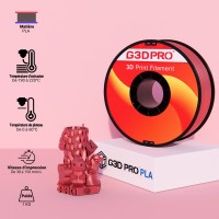Filament 3D Silk Glossy 1 Kg Rouge 1.75 mm