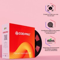Filament 3D Silk Glossy 1 Kg Rouge 1.75 mm