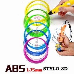 PACK 7 X 5 M RECHARGE STYLO 3D ABS 1.75 MM