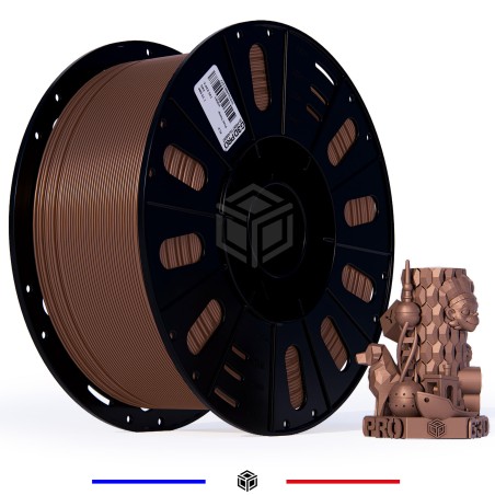 Fil 3D PLA 3 Kg 1.75 mm Cuivre copper