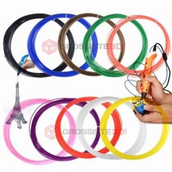 PACK 10 X 5 M RECHARGE STYLO 3D PLA 1.75 MM