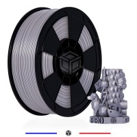 Filament 3D Silk Glossy 1 Kg Argent 1.75 mm