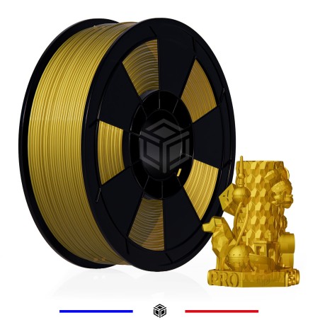 Filament 3D PLA Translucide 1 Kg Jaune 1.75mm