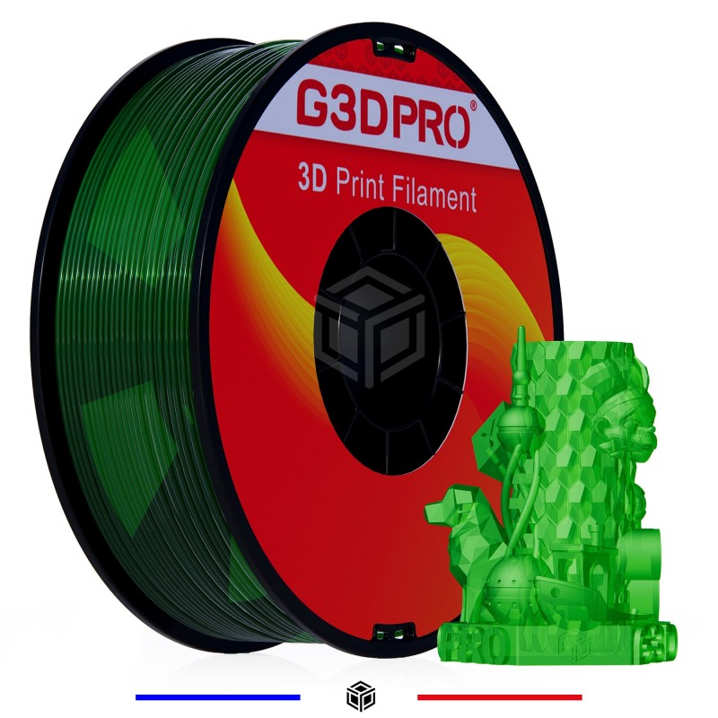 Filament 3D PLA Translucide 1 Kg Vert 1.75mm Filament 3D PLA Translucide 1 Kg Vert 1.75mm