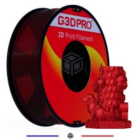Filament 3D PLA Translucide 1 Kg Rouge 1.75mm