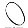 Courroie de 232mm, largeur 10mm
