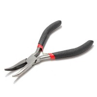 Pince à bec courbé précision – outil impression 3D noir/rouge