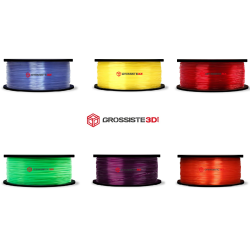 Pack 6 bobines PLA Translucide 1.75mm