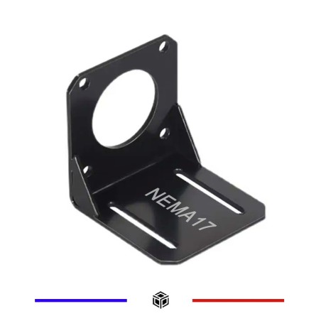 Support moteur NEMA 17 en acier, avec vis | Grossiste3D