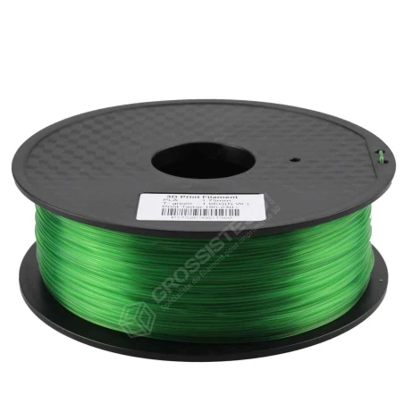 Filament PLA Translucide Vert 2.85 mm – 1 Kg – Finition lumineuse