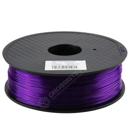 Filament PLA Translucide Violet 2.85 mm – 1 Kg – Transparent brillant