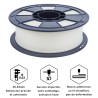 Fil 3D ABS 3 Kg 1.75mm Blanc