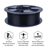 Fil 3D ABS 3 Kg 1.75mm Noir