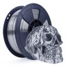1392 - Filament 3D Silk Glossy 500g Argent Gris 1.75 mm