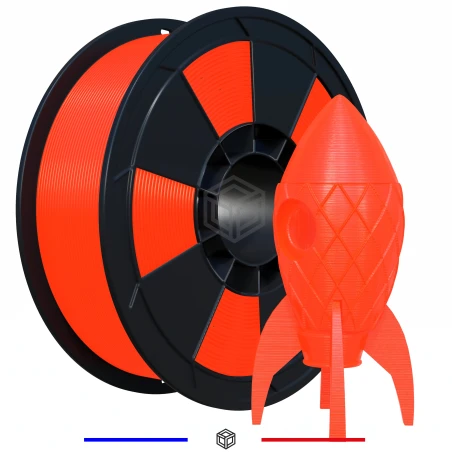 PLA Orange Fluorescent 1 kg 1.75 mm pour Imprimante 3D - G3D PRO