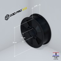 Filament 3D ASA Noir 800g 1.75mm G3D PRO - Grossiste 3D