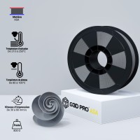 Filament 3D ASA Gris 800g 1.75mm G3D PRO - Grossiste 3D