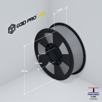 Filament 3D ASA Gris 800g 1.75mm G3D PRO - Grossiste 3D