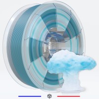 Fil 3D PLA Translucide Multicolore Hiver 1 Kg 1.75 mm