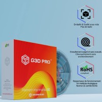 Fil 3D PLA Translucide Multicolore Hiver 1 Kg 1.75 mm