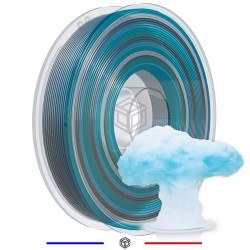 Filament 3D PLA Translucide Multicolore Hiver - Dégradés Uniques