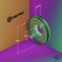 Fil 3D PLA 500g 1.75 mm Multicolor Printemps - Dégradé translucide