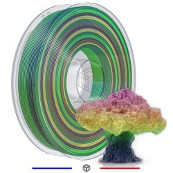 Fil 3D PLA 500g 1.75 mm Multicolor Printemps - Dégradé translucide