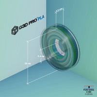 Fil 3D PLA Translucide Multicolore Été - Dégradés Éclatants