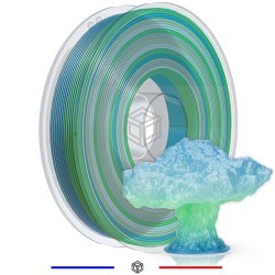 Fil 3D PLA Translucide Multicolore Été - Dégradés Éclatants