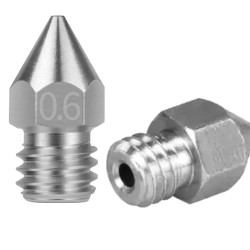 Buse 0.6mm MK8 MK7 1.75MM Acier Inoxydable