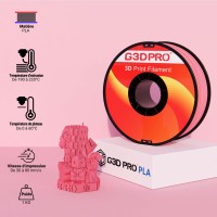 Fil 3D PLA Pastel 1 Kg 1.75 mm Rose Dragé