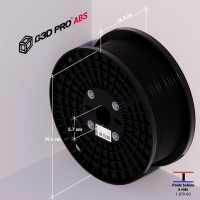 G3D PRO Filament ABS Noir 1.75mm 10KG - Bobine XXL