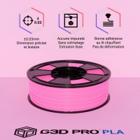 Fil 3D PLA 1 Kg 1.75 mm Fushia