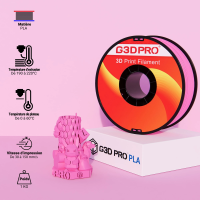 Fil 3D PLA 1 Kg 1.75 mm Fushia