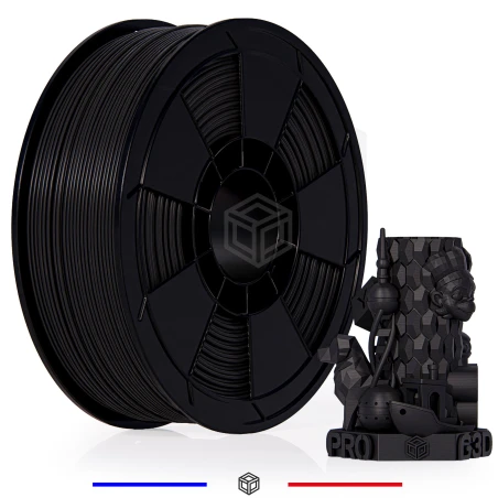 Filament PLA Noir 1 kg 1.75 mm pour Imprimante 3D - G3D PRO