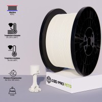 Filament 3D PETG 5 Kg Blanc 1.75 mm